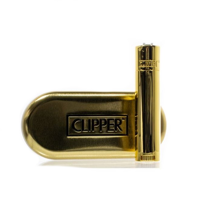 Håndbog kedelig fast Clipper Lighter Metal Gold - Cannabis Sommelier - CBD Online Shop Schweiz